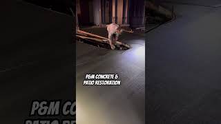 Concrete at night shorts concrete daylightsavings satisfying team teamwork skills diy how [upl. by Bradney]