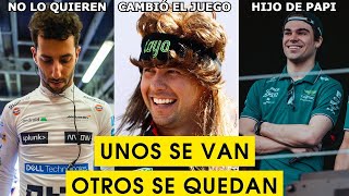 🚨RICCIARDO cerca del RETIRO  CHECO PÉREZ “experimentó” en ESPAÑA  RENOVACIONES en F1 [upl. by Htaeh]