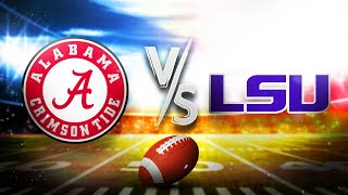 Alabama vs LSU  NCAAF College Football Week 11 Live Stream ESPN HD FULL GAME [upl. by Esinaej448]