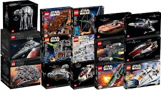 10 Years of LEGO Star Wars Ultimate Collector Series 2014  2023 CompilationCollection Speed Build [upl. by Kisor]