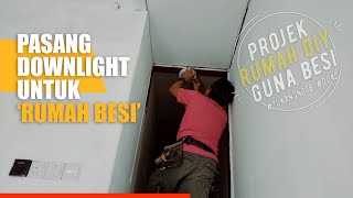 36 Pemasangan Dinding Cement Board Plaster dan Cat Asas Serta Pemasangan Lampu [upl. by Cirdahc]