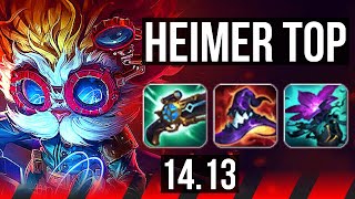 HEIMERDINGER vs DARIUS TOP  73 winrate 10 solo kills 61k DMG Legendary  EUNE Diamond  1413 [upl. by Azrim]