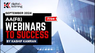 AA webinar to success for Sep 24 exams  by Kashif Kamran [upl. by Haimerej]