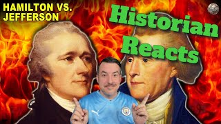 Hamilton  Jefferson Feud by Weird History  Historian Reaction [upl. by Ajiam]