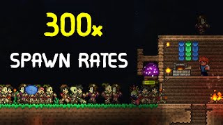 Terraria But Spawn Rates Are Set to 300X [upl. by Yunfei138]