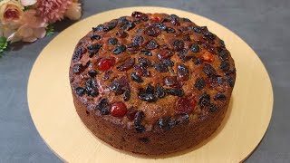 Easy And Simple Fruit Cake Recipe  How To Make Fruit Cake [upl. by Ahcmis]