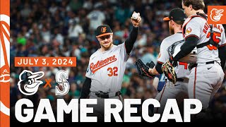 Orioles vs Mariners Game Recap 7324  MLB Highlights  Baltimore Orioles [upl. by Diahann]