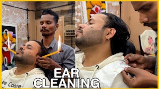 Intense Wax Removal and Deep Ear Cleaning by MASTER CRACKER💈asmrearwaxremoval [upl. by Burrill]