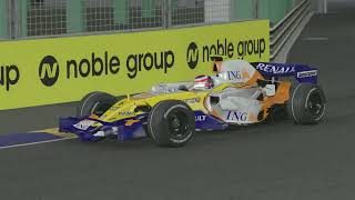 F1 Singapore Hotlap  Renault R28 2008  Nelson Piquet  CRASHGATE [upl. by Primaveria]