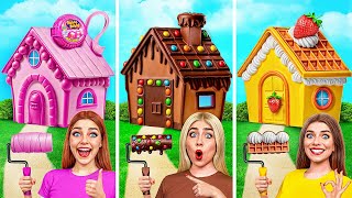 One Colored House Challenge  Prank Wars by Multi DO Smile [upl. by Lulita]