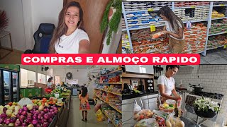 FUI NO SUPERMERCADO E FIZ ALMOÇO RAPIDO [upl. by Pugh]