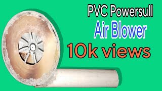 How To Make powerful 12volt Air blower using 775dc Motor and PVC pipe [upl. by Adnalram]