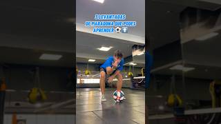 3 LEVANTADAS de MARADONA para APRENDER ⚽️⬆️ futbol trucos maradona skills footballskills [upl. by Effy]