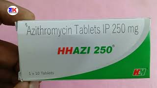 Hhazi 250mg Tablets  Azithromycin Tablet  HHazi Tablet Uses Benefit Dosage review in Hindi [upl. by Nylessej]