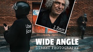 Wide Angle 13mm Street Photography in London  with Portraits [upl. by Hemetaf]