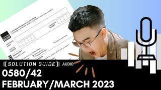 058042 FebruaryMarch 2023 Marking Scheme MS Audio Voiceover [upl. by Doggett]