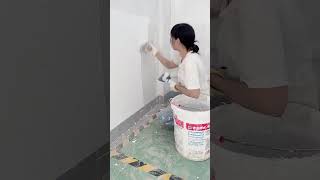 How to Prepare Tiles Wall ​ Wall paint​ Fast amp Beauty part 5682 [upl. by Dode]