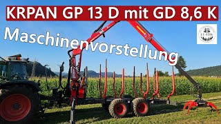 Maschinenvorstellung KRPAN GP 13 D Rückewagen mit GD 86 K [upl. by Hullda70]