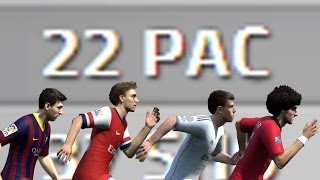 Slowest players in FIFA 14 Speed Test [upl. by Lorie]