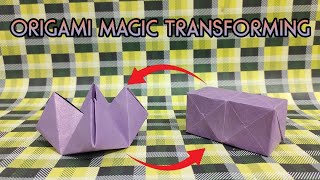 Easy Origami Magic Transforming Flexahedron By Jeremy Shafer [upl. by Ilenna]