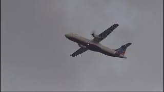 Novoair ATR 72600 takeoff from Dhaka  Tahaan Mohammad [upl. by Ymerej]