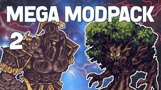 Terraria  2 GIANT TREE BOSS Mega Modpack Lets Play [upl. by Rhyne]