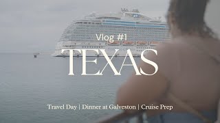 vlog 1 travel with me to Galveston TX for a cruise [upl. by Nalac254]