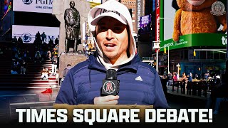 Rico Hits Times Square for some REAL Journalism  Healthy Debate [upl. by Juster942]