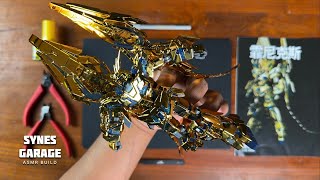 Gundam Phenex Narrative ver Gold Coating Hg 1144  ASMR BUILD  Xin Dong [upl. by Muslim707]