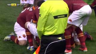 RomaJuventus goal Totti commento Zuliani [upl. by Ellak]