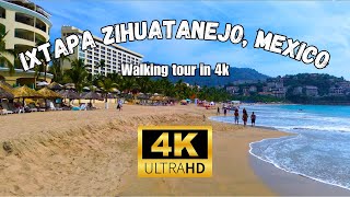 A walking tour of Ixtapa Zihuatanejo Mexico in 4k chill Music [upl. by Etnaik]