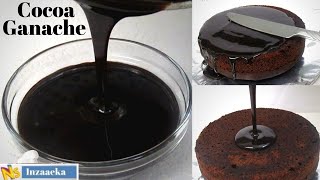 Cocoa Ganache  Fat Free Ganache With Cocoa Powder  No Cream No Milk No Butter No Chocolate [upl. by Adnohsal]