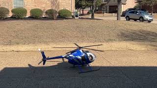 700 size 6S 5blade MD500e RC First Hover After Crash Align 700 Scale RC Helicopter [upl. by Wagoner423]