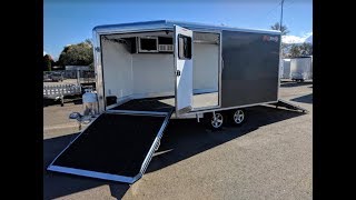 2019 Sno Pro Custom Aluminum Snowmobile Trailer [upl. by Janella235]