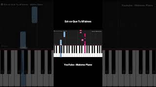 Estce Que Tu Maimes piano easypiano [upl. by Teressa]