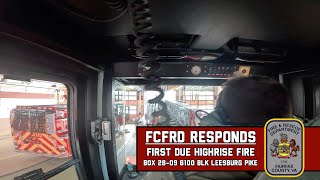 FIRE RESPONSE  TILLER TRUCK  FIRST DUE FIRE [upl. by Freytag]