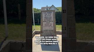 This location just behind Omaha Beach marks the first American cemetery in France during WW II [upl. by Rasmussen]