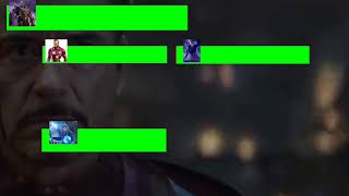 Avengers Endgame Iron ManThor and Captain America vs Thanos with Healthbars [upl. by Emie]