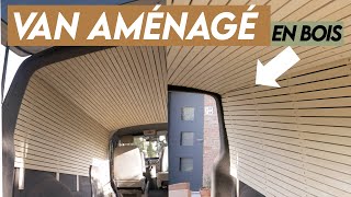 18 LATTES de BOIS dans le van  un intérieur UNIQUE  Fourgon Aménagé VW Transporter T5 T6 DIY 🚐🛠️ [upl. by Eilsehc112]