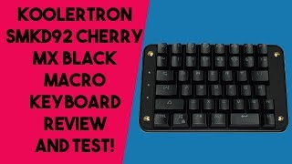 Koolertron SMKD92 Macro Keyboard Review and Test [upl. by Yeneffit]