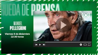 🚨 DIRECTO  Rueda de prensa de Manuel Pellegrini previa al RealBetisBarça ⚽💚 [upl. by Tonl]