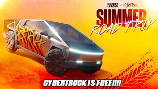 The NEW Tesla Cybertruck Is FREE In Rocket League  Rocket League Update [upl. by Yetnom]