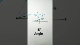 15 degree angle with compass  15° Angle [upl. by Aicilanna290]