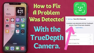 How to Fix A Problem Was Detected With The TrueDepth Camera on iPhone iOS 18 [upl. by Nomor405]