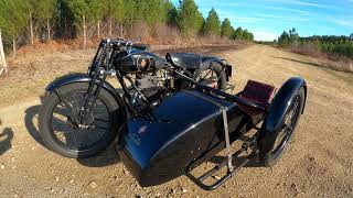 Saroléa 30R 1930  500CC  Prewar racing sidecar Onboard nice sound [upl. by Reiners]