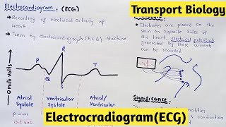 Electrocardiogram  ECG  11 Class Biology [upl. by Russian654]