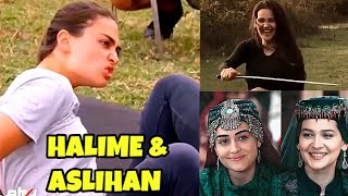 Halime VS Aslihan Behind The Scenes  Best Fight Scenes  ہم بیٹیاں ہم انقلابی بیٹیاں [upl. by Anglo]