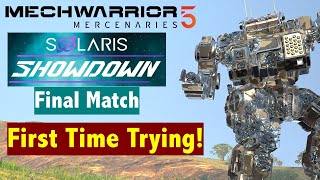 Highlander HGNVEST Excellent Arena Mech Solaris Showdown Final Match MechWarrior 5 Mercenaries [upl. by Goar]