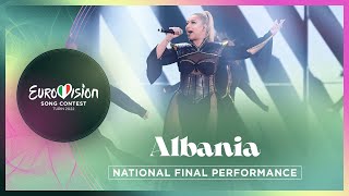 Ronela Hajati  Sekret  Albania 🇦🇱  National Final Performance  Eurovision 2022 [upl. by Anelagna]