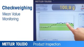 Mean Value Monitoring for Checkweigher – Product – Product – METTLER TOLEDO Product Inspection – EN [upl. by Llenreb629]